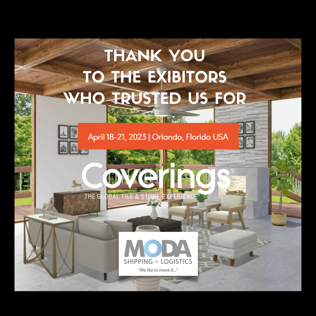 Thank you to the exhibitors who trusted us for Coverings